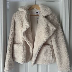 Jack by BB Dakota Women's Cream Teddy Jacket